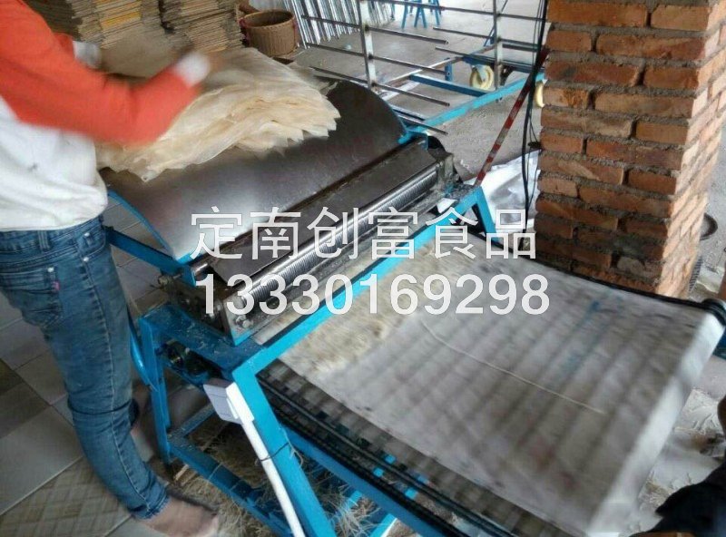 湯(燙)皮生產(chǎn)過程